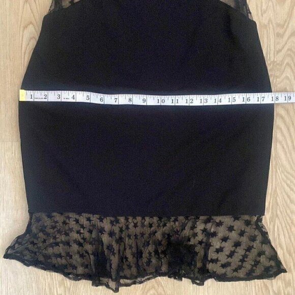 Baddie Y2K Mini Dress Size 6 Bebe NWT Harness Neck Cutout - Picture 13 of 16